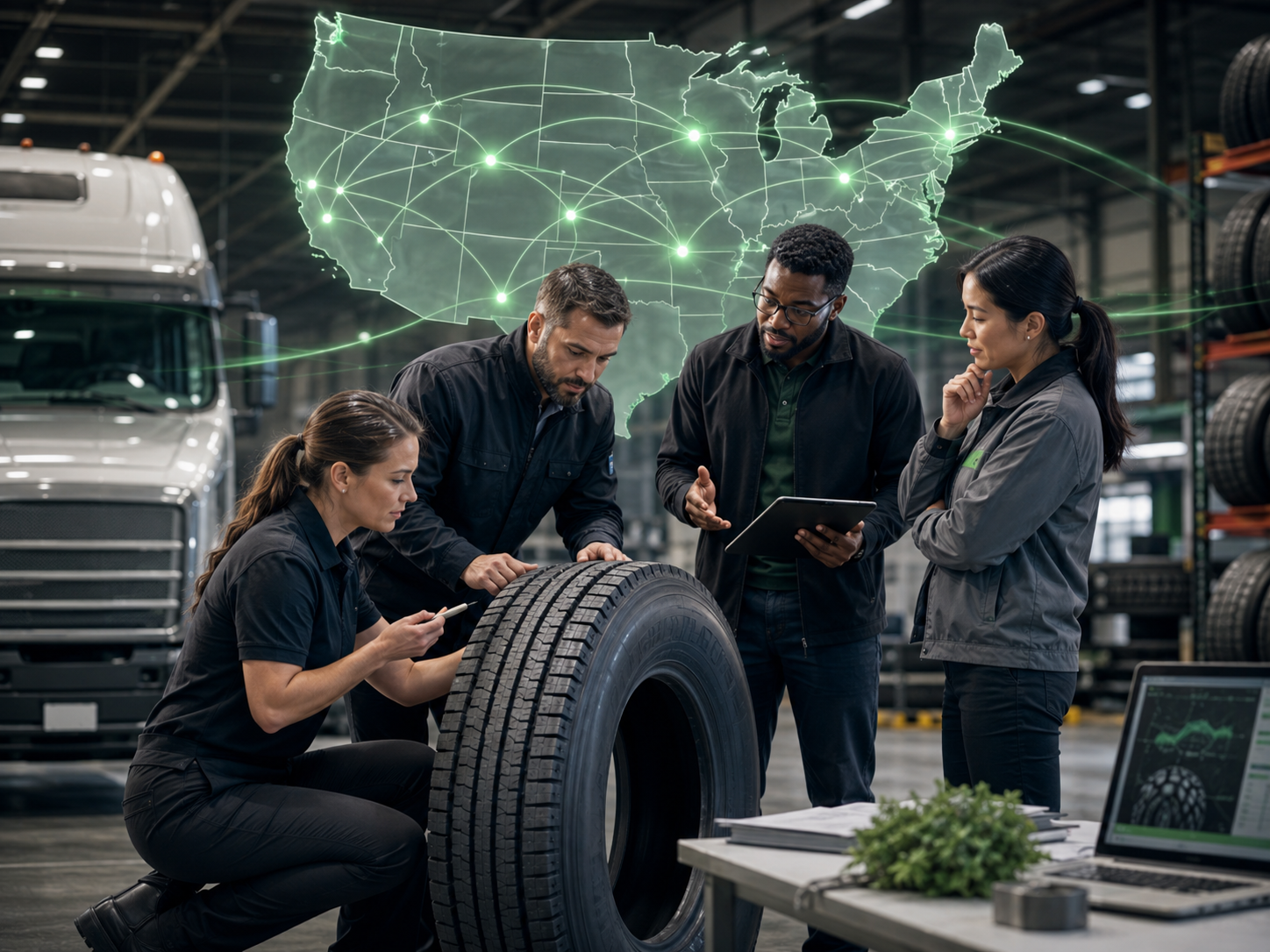 Muscle Power Tires team working to expand the brand footprint and improve products