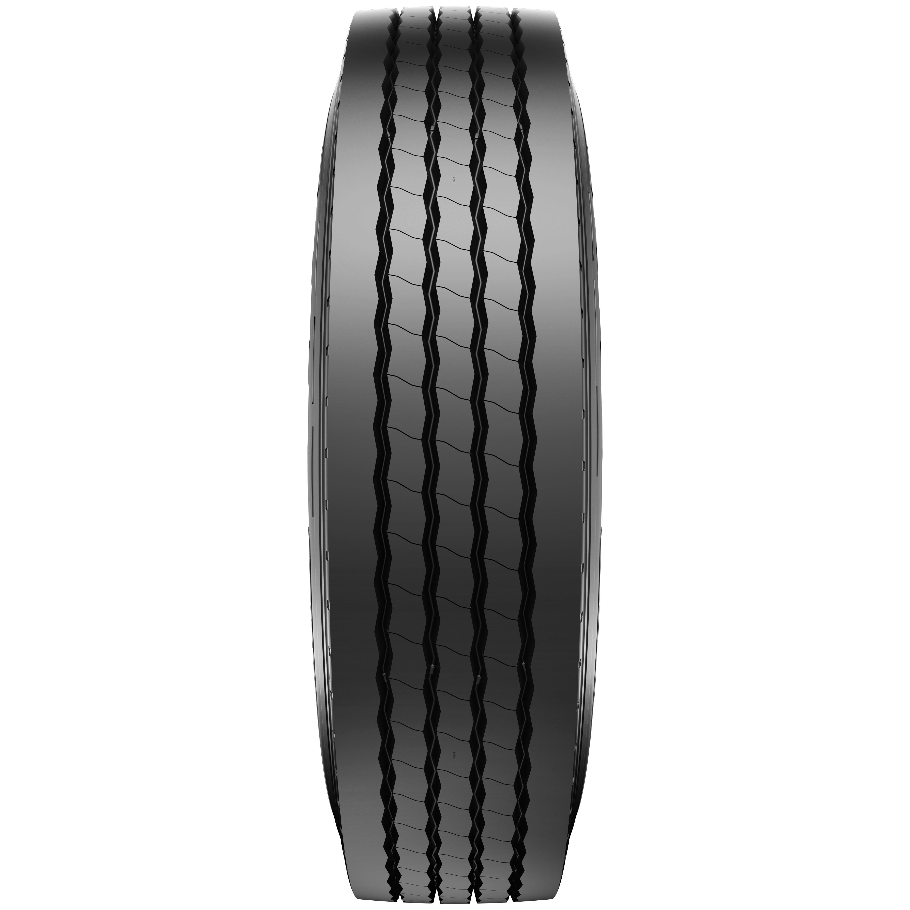 HS23 intermodal commercial truck tire front tread view