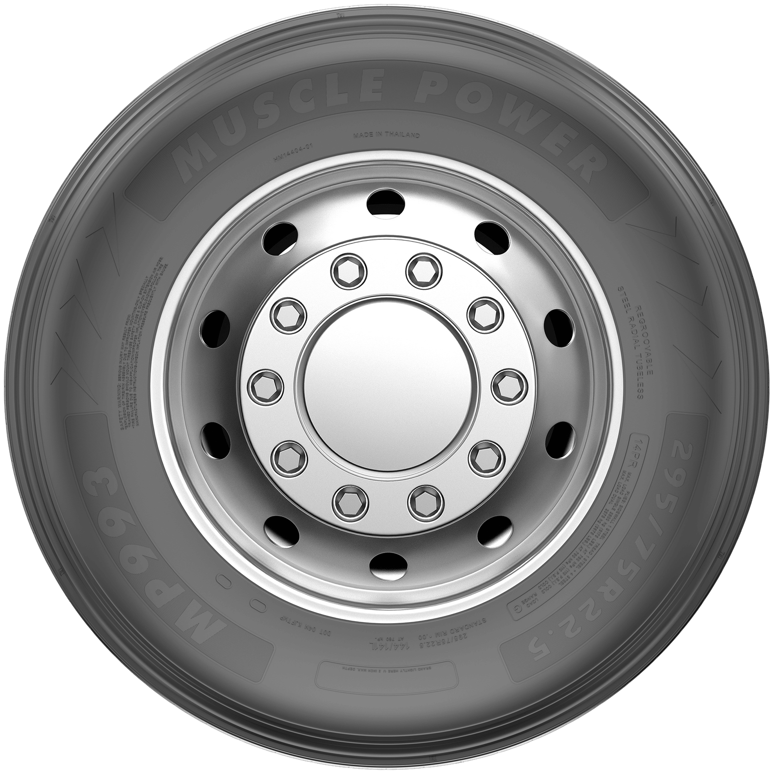 MP993 trailer tire product side view